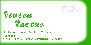 vivien martus business card
